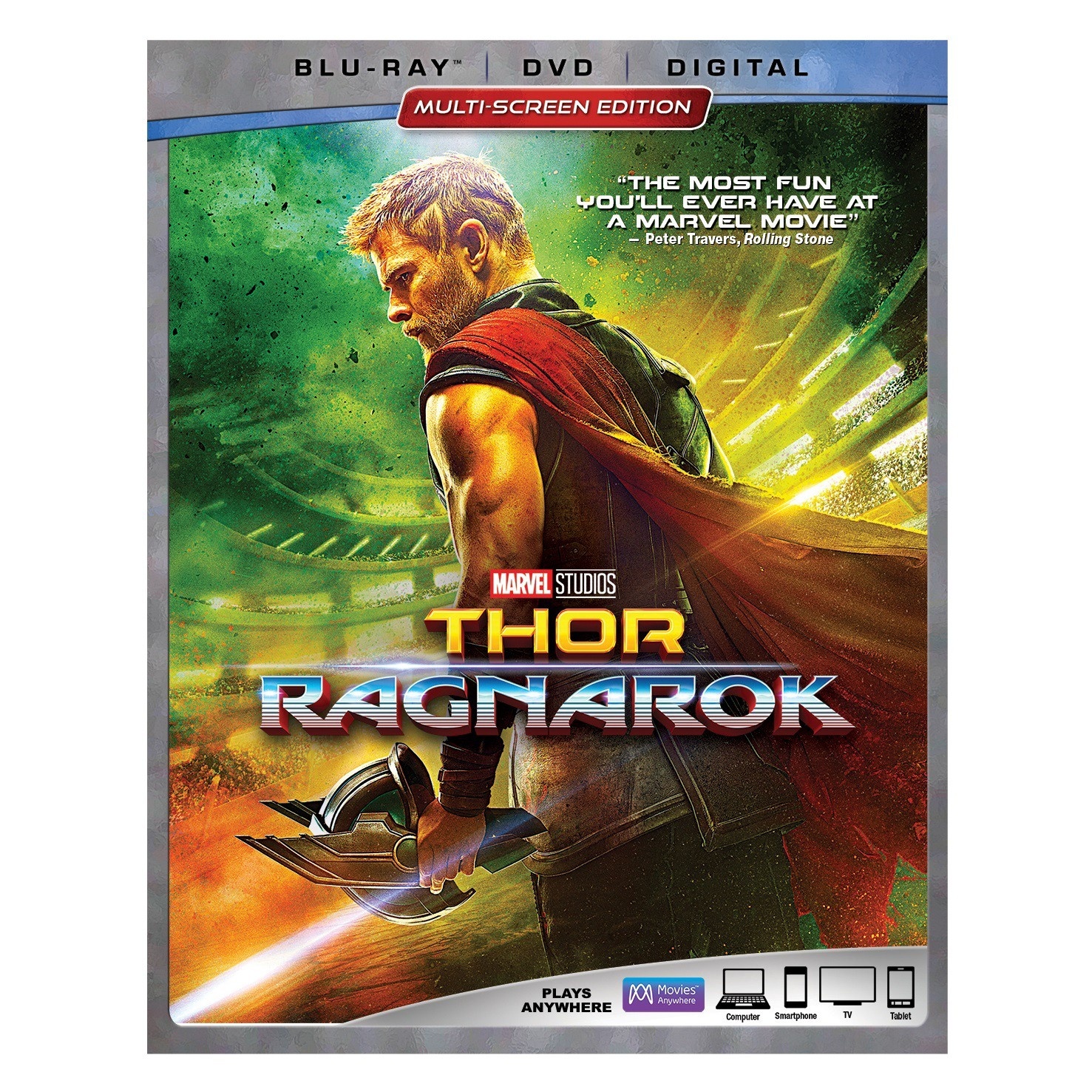 slide 1 of 1, Marvel Thor: Ragnarok (Blu-ray + DVD + Digital), 1 ct