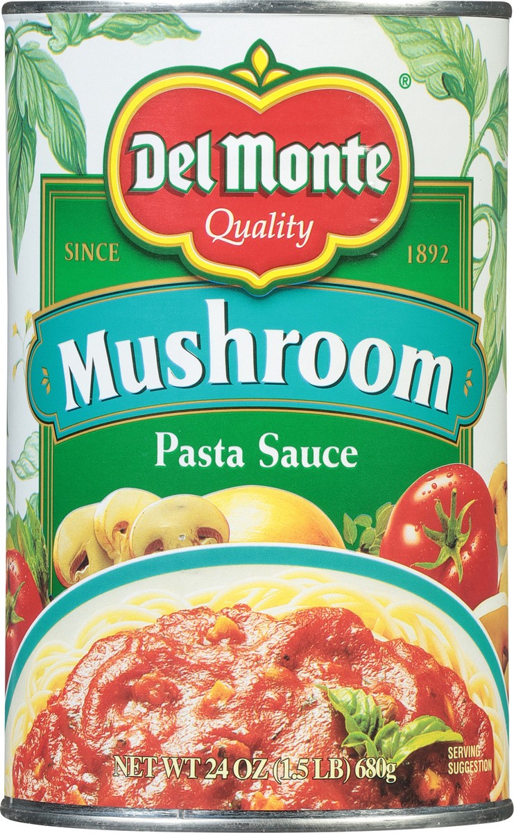 slide 8 of 9, Del Monte Pasta Sauce Mushroom (Can), 24 oz