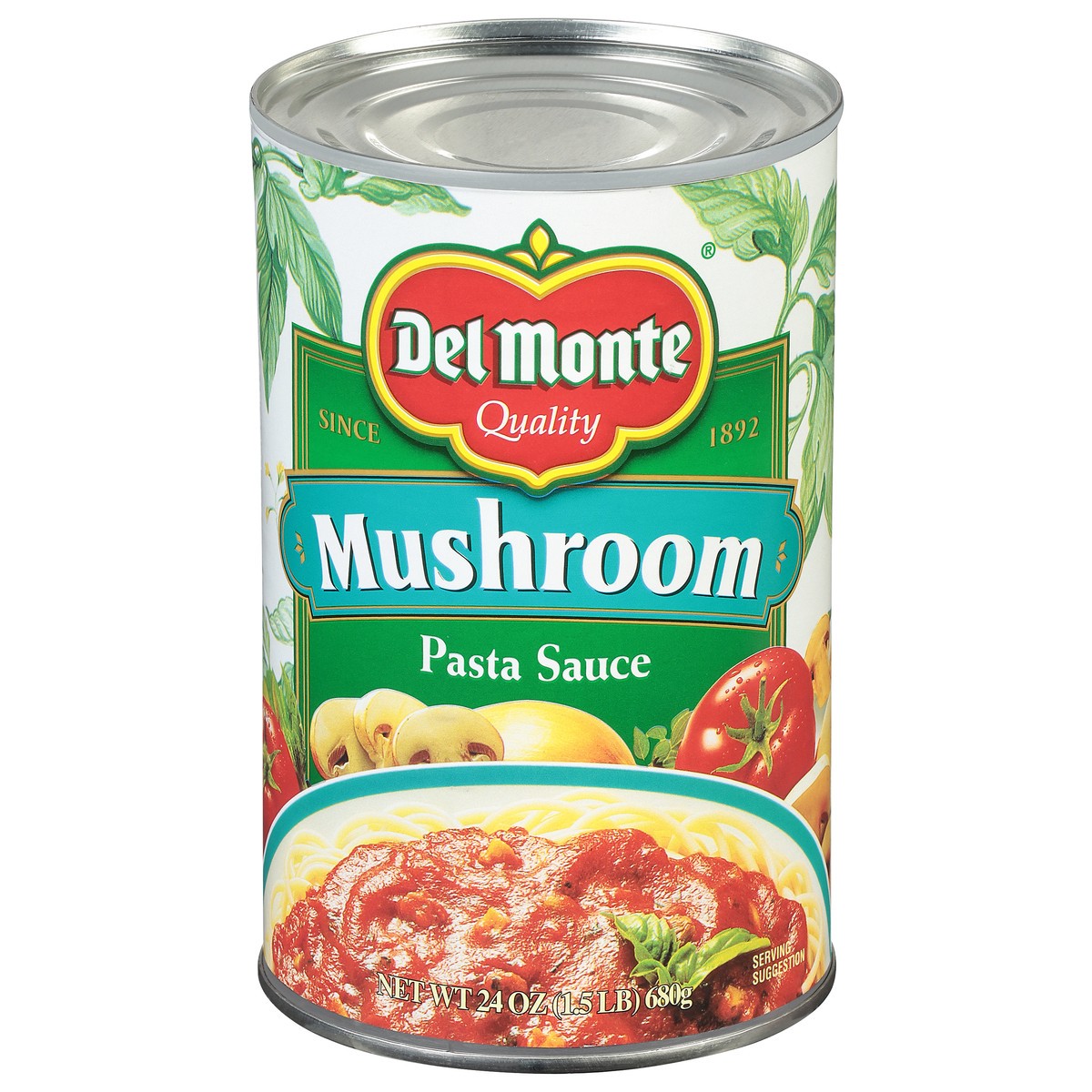 slide 1 of 9, Del Monte Pasta Sauce Mushroom (Can), 24 oz