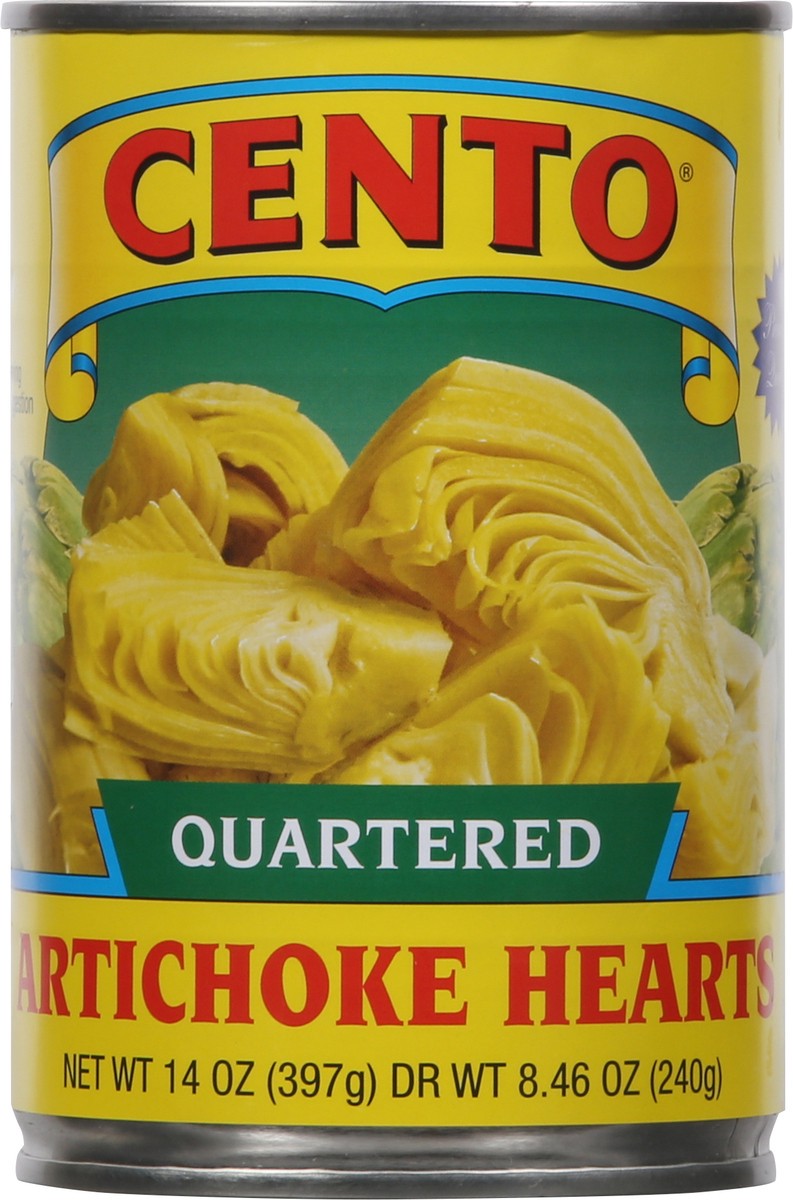 slide 13 of 14, Cento Quartered Artichoke Hearts 14 oz, 14 oz