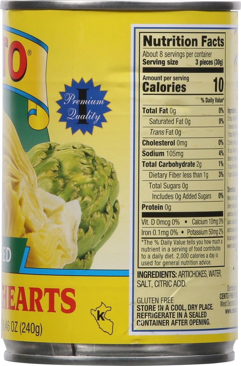 slide 7 of 14, Cento Quartered Artichoke Hearts 14 oz, 14 oz