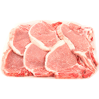 slide 1 of 1, HT Naturals Bone-In Pork Loin Chops, per lb