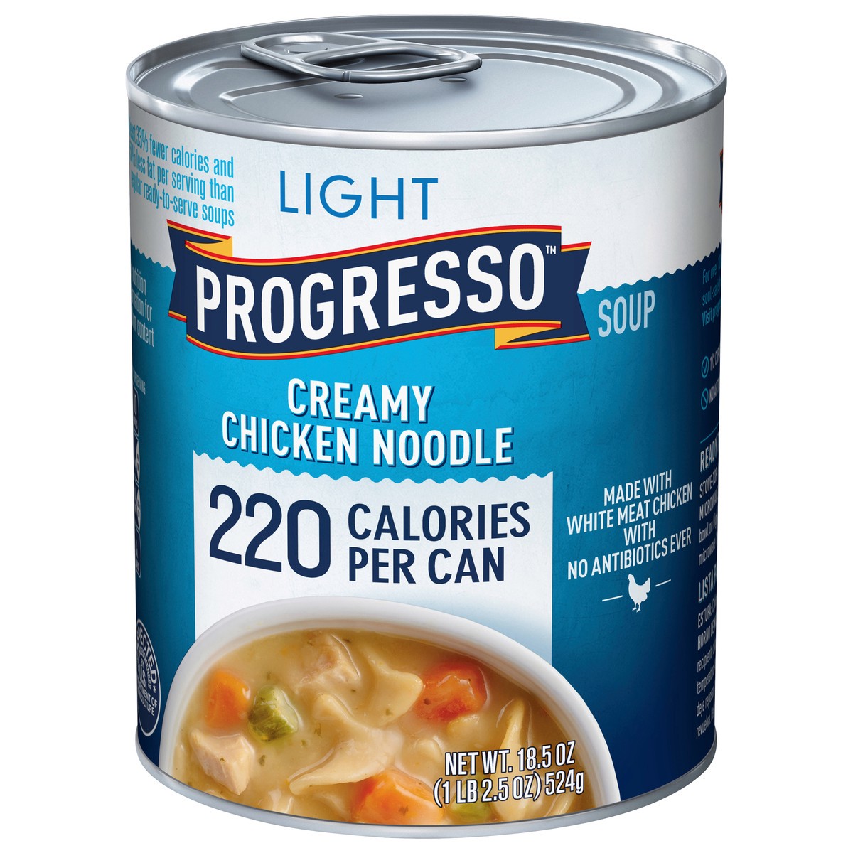 slide 2 of 13, Progresso Light, Creamy Chicken Noodle Canned Soup, 18.5 oz., 18.5 oz