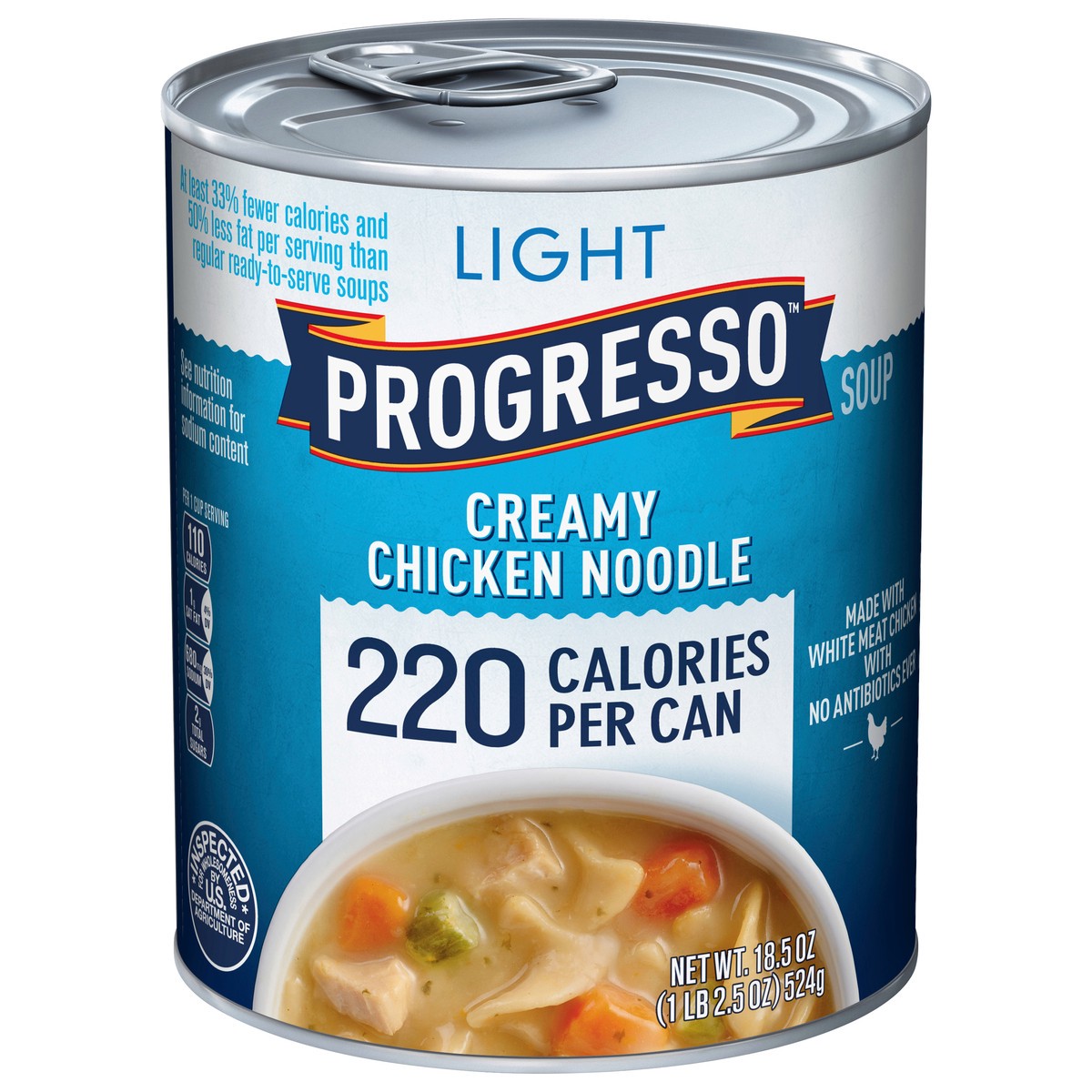 slide 13 of 13, Progresso Light, Creamy Chicken Noodle Canned Soup, 18.5 oz., 18.5 oz