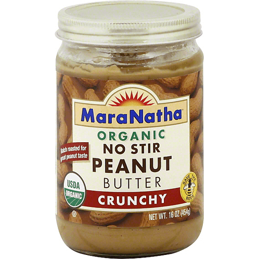 slide 2 of 4, MaraNatha Organic No Stir Crunchy Roasted Peanut Butter, 16 oz