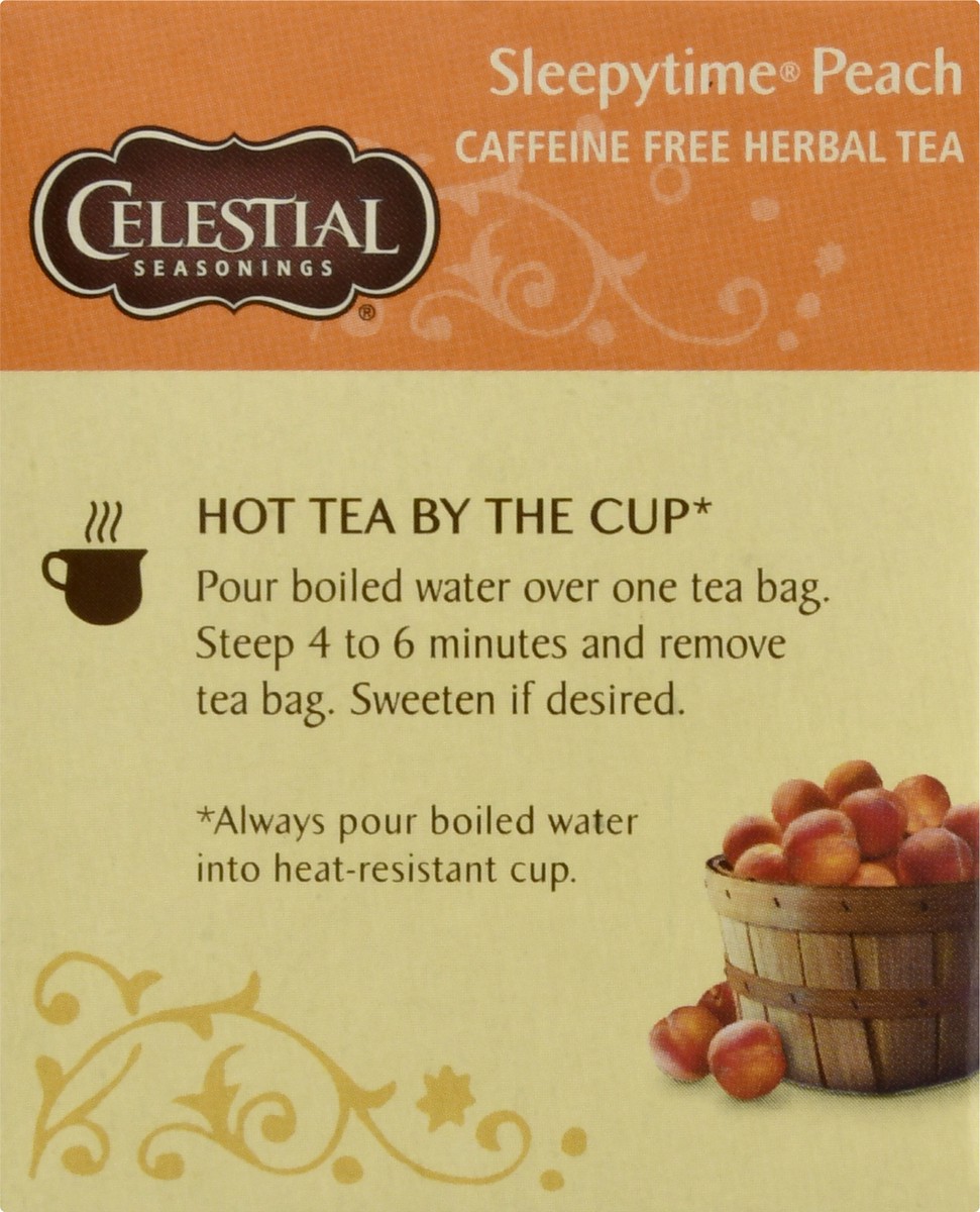 slide 7 of 9, Celestial Seasonings Caffeine Free Peach Sleepytime Herbal Tea, 