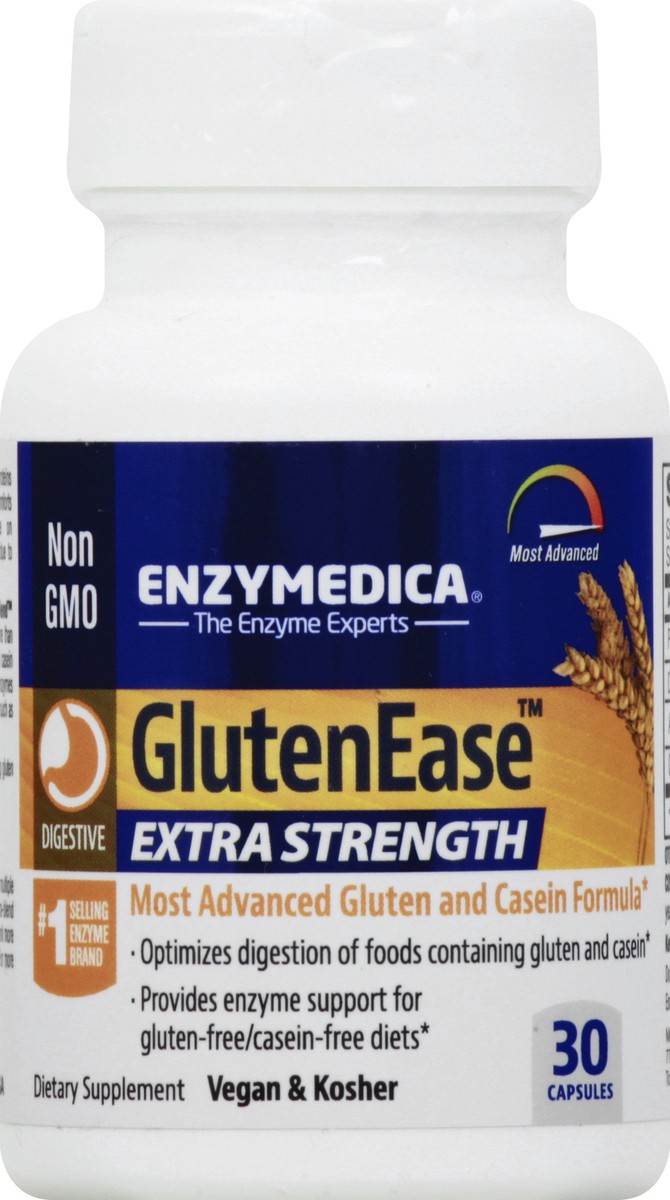 slide 12 of 12, Enzymedica Glutenease Extra Strength, 30 ct