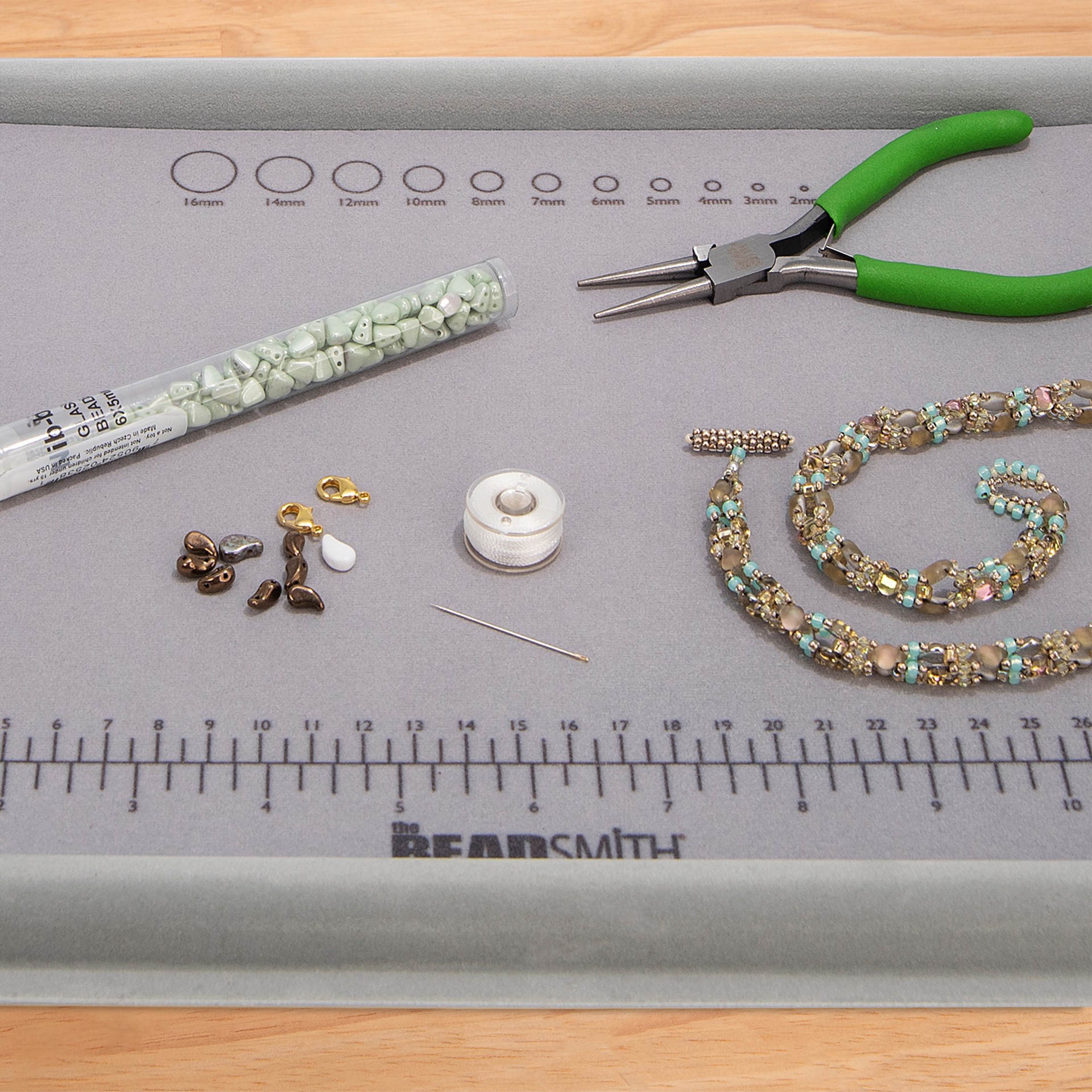 slide 3 of 4, The Beadsmith Treasure Mat & Tray Combo, 11" X 14", 11 in x 14 in