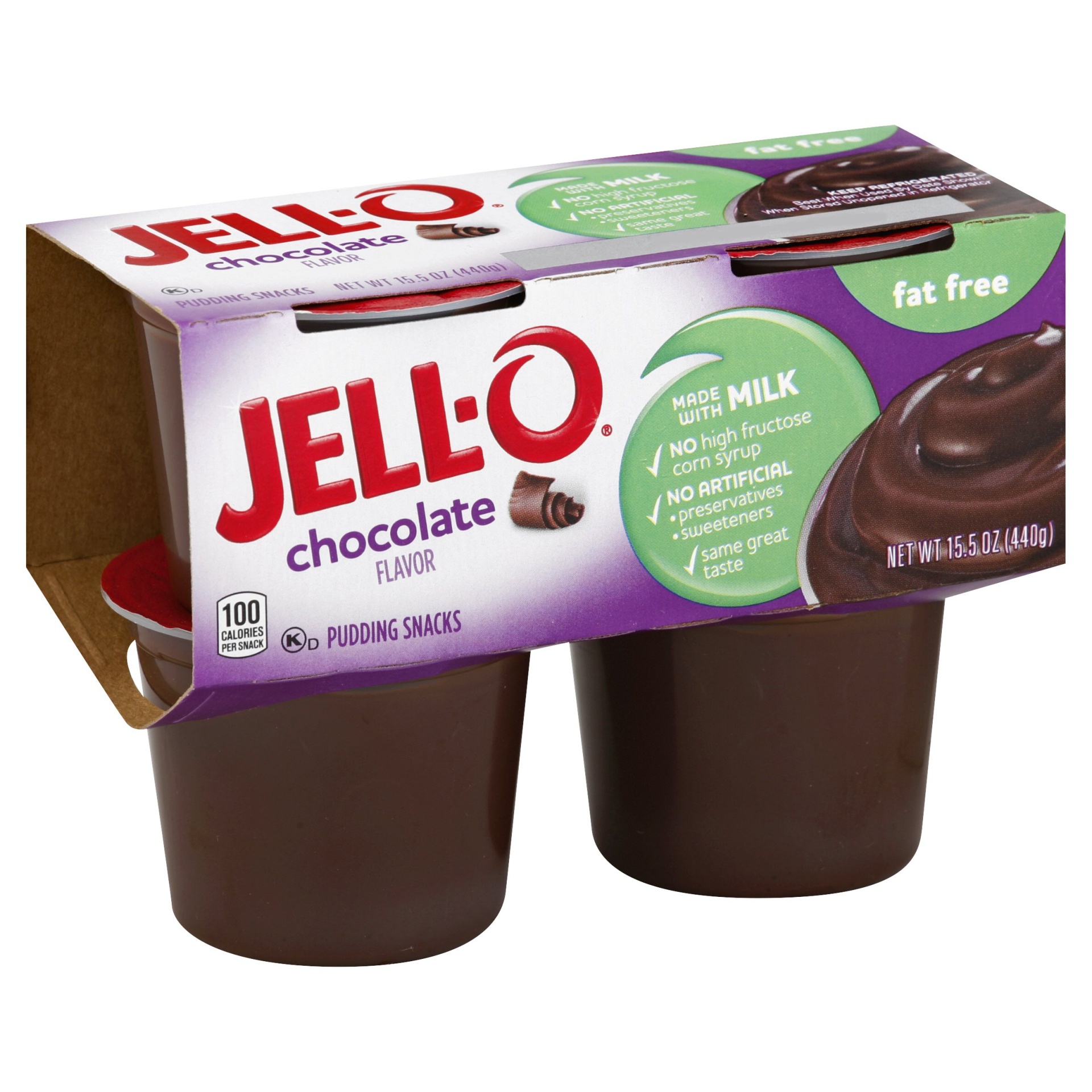JellO Fat Free Chocolate Pudding Snacks 4 ct Shipt