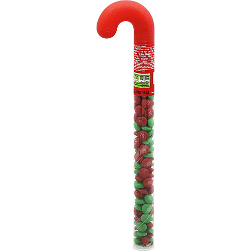 M&M's Holiday Milk Chocolate Candy in Candy Cane Tube 3 oz | Shipt