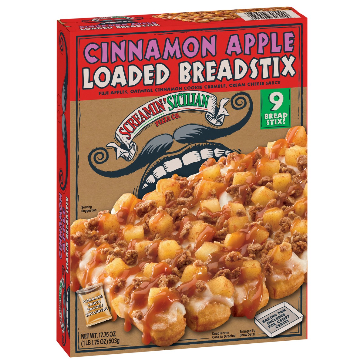 slide 5 of 14, Screamin' Sicilian Loaded Cinnamon Apple Breadstix 9 ea, 9 ct
