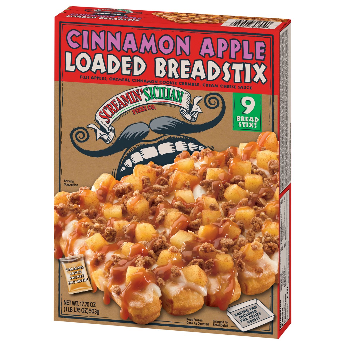 slide 10 of 14, Screamin' Sicilian Loaded Cinnamon Apple Breadstix 9 ea, 9 ct