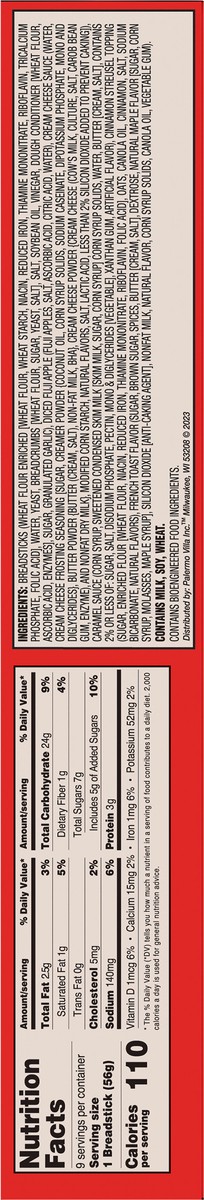 slide 8 of 14, Screamin' Sicilian Loaded Cinnamon Apple Breadstix 9 ea, 9 ct