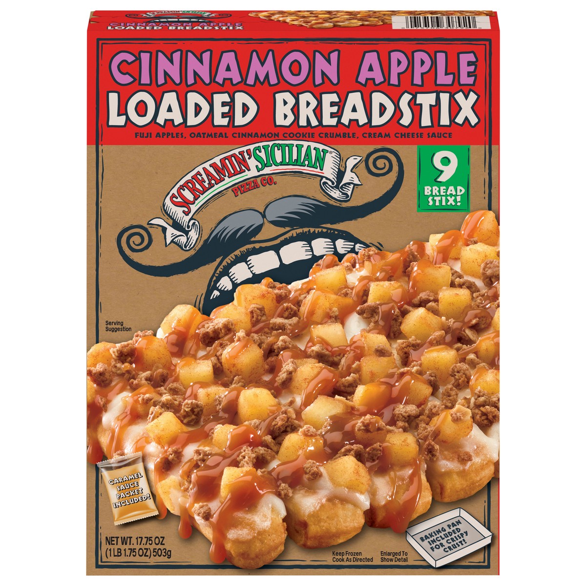 slide 12 of 14, Screamin' Sicilian Loaded Cinnamon Apple Breadstix 9 ea, 9 ct