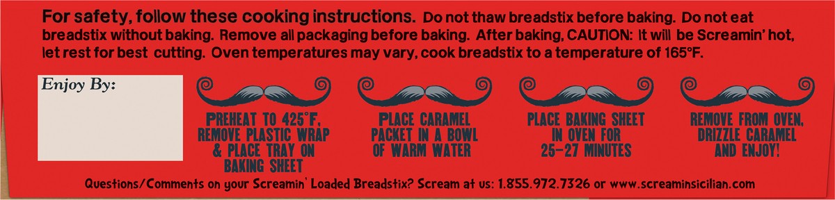 slide 4 of 14, Screamin' Sicilian Loaded Cinnamon Apple Breadstix 9 ea, 9 ct
