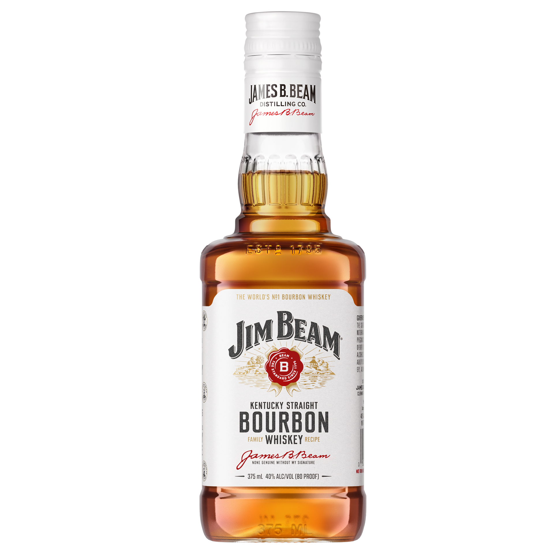 slide 4 of 4, Jim Beam Jim Bourbon Kentucky Straight Bourbon Whiskey, 375 ml