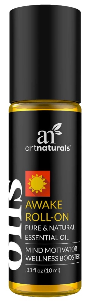 slide 1 of 1, ArtNaturals Awake Roll-On Pure & Natural Essential Oil Mind Motivator Wellness Booster, 0.33 fl oz