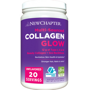 slide 1 of 1, New Chapter Collagen Glow Powder , Unflavored, Types I,Ii,Iii, 8.7 oz