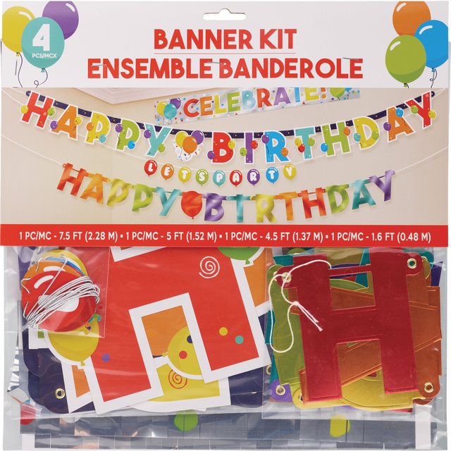 slide 1 of 1, AMSCAN Bnr Vp Bday Clbrtn, 1 ct