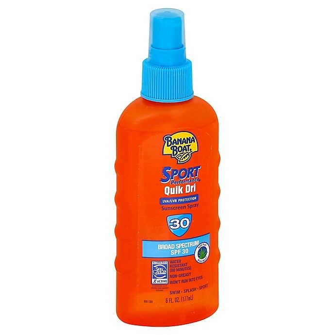 slide 1 of 1, Banana Boat Quick Dry Sport SPF 30 Spray, 6 fl oz