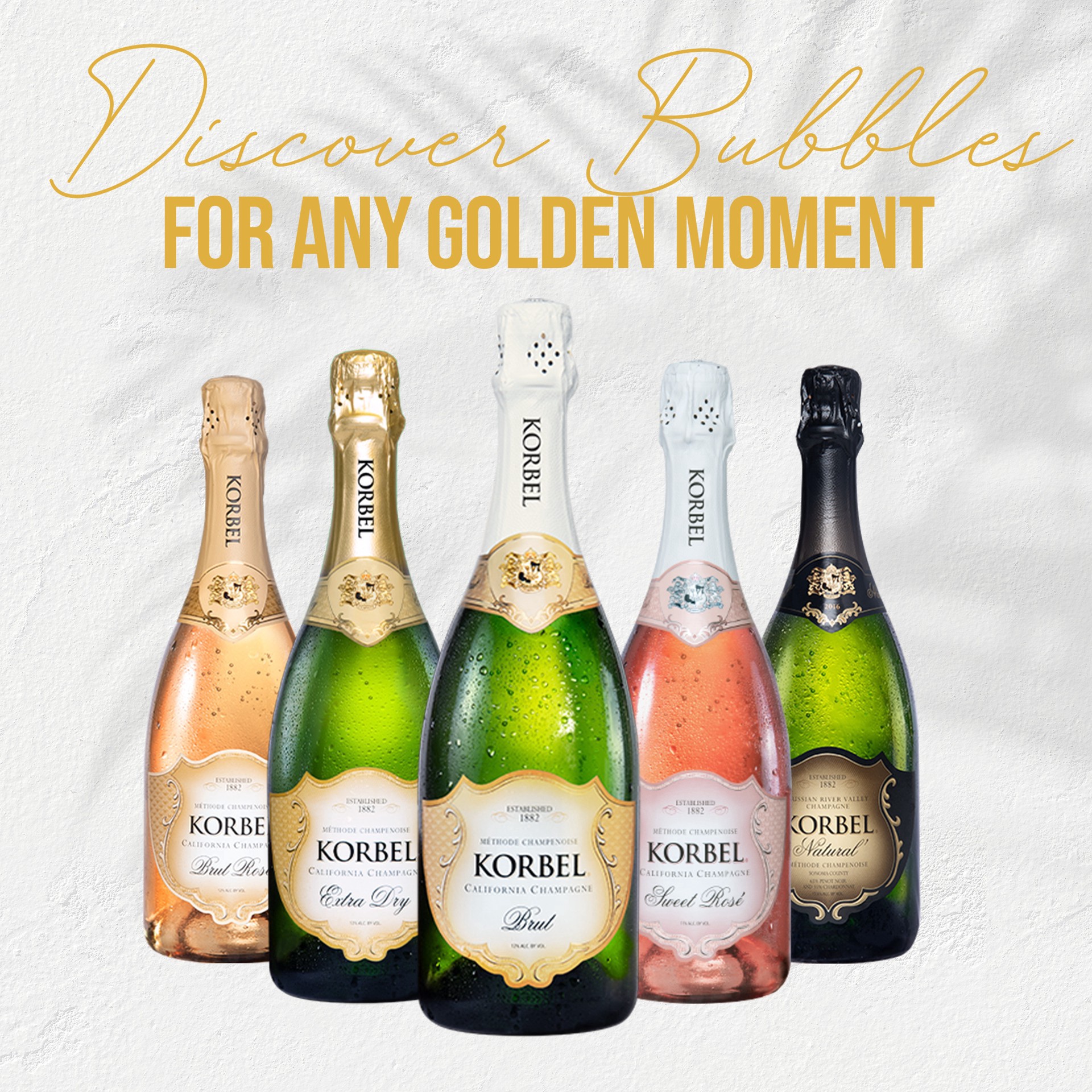 slide 3 of 5, Korbel Brut California Champagne Sparkling Wine, 750 mL Bottle, 24 Proof, 750 ml