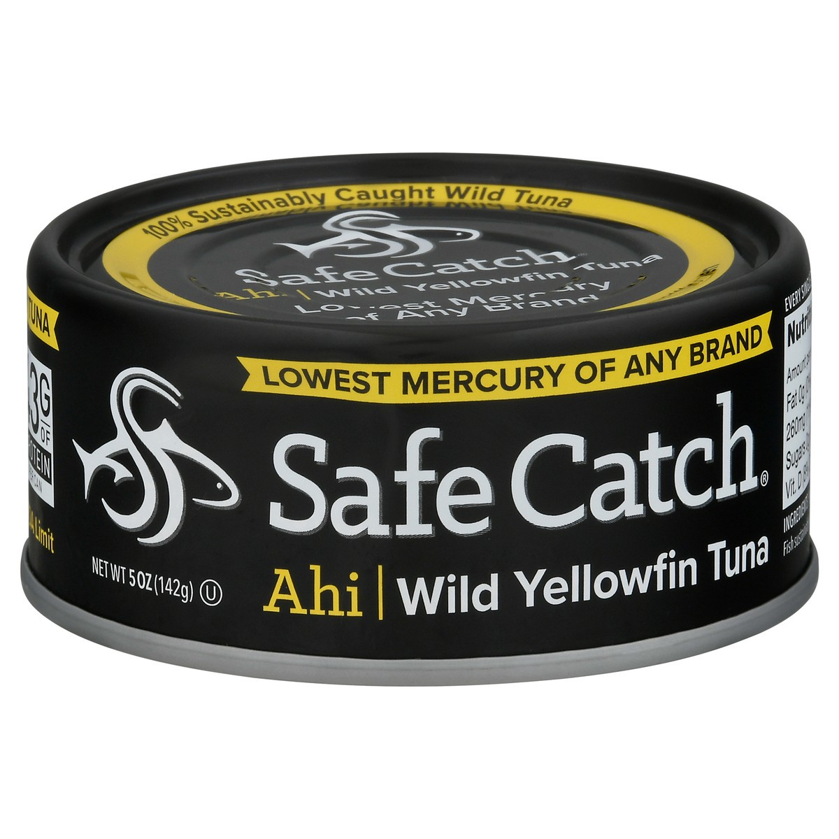 slide 1 of 9, Safe Catch Yellowfin Tuna, Wild, Ahi 5 Oz, 5 oz
