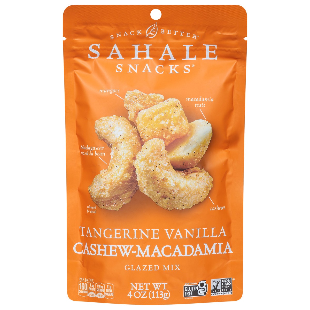 slide 1 of 4, Sahale Snacks Tangerine Vanilla Cashew-Macadamia 4 oz, 4 oz