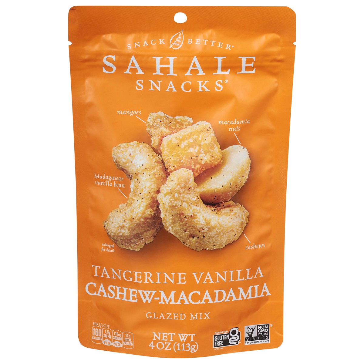 slide 1 of 4, Sahale Snacks Tangerine Vanilla Cashew-Macadamia Glazed Mix 4 oz, 4 oz