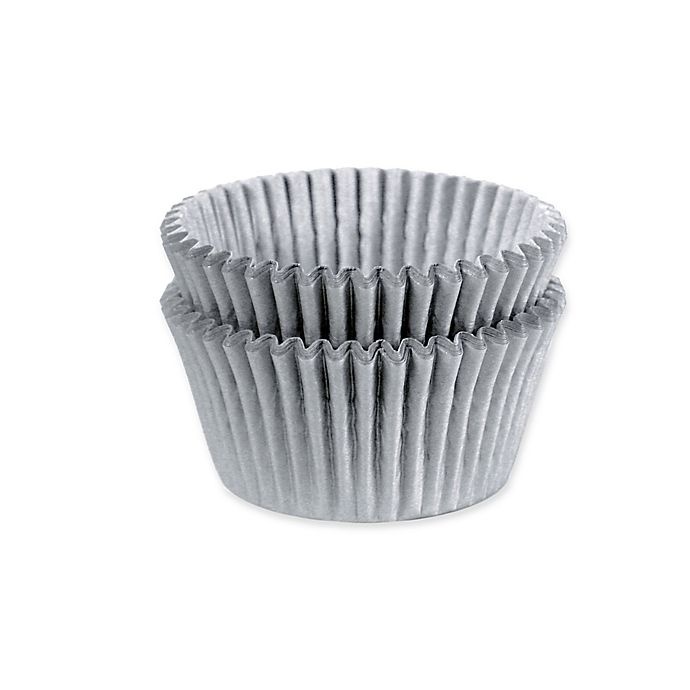 slide 1 of 4, Cupcake Creations Standard Baking Cups - Silver, 32 ct