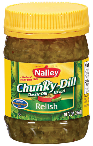 slide 1 of 1, Nalley Chunky Dill Relish, 10 oz