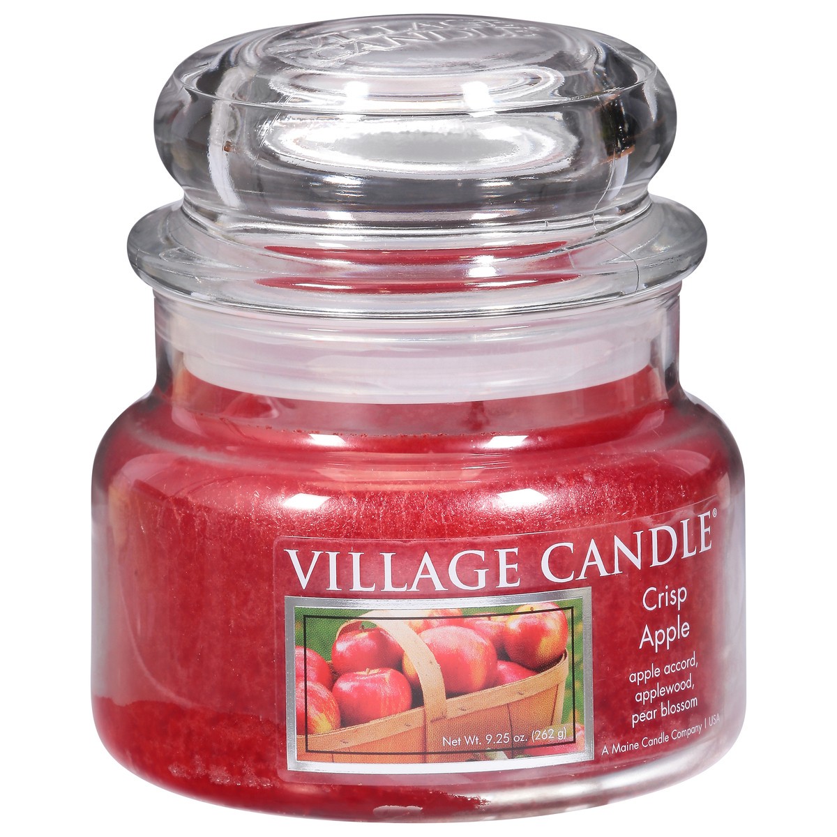 slide 2 of 9, Village Candle Crisp Apple Candle 1 ea, 11 oz