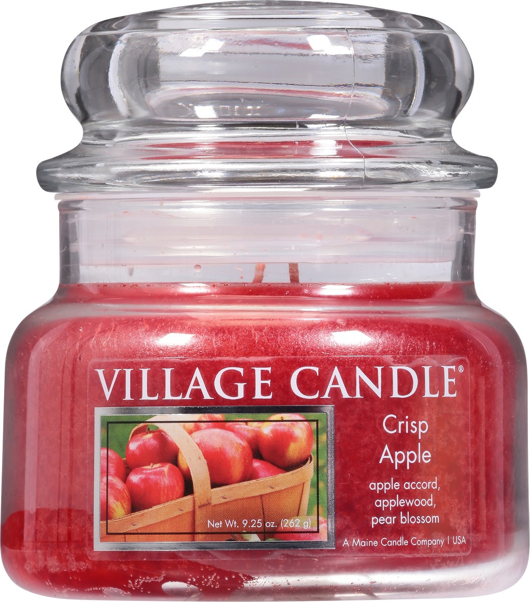 slide 3 of 9, Village Candle Crisp Apple Candle 1 ea, 11 oz