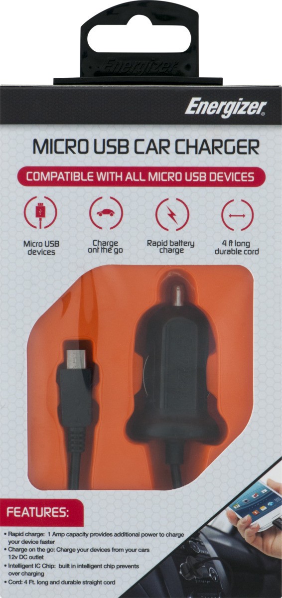 slide 7 of 9, Energizer Micro Usb Car Charger, 1 ct