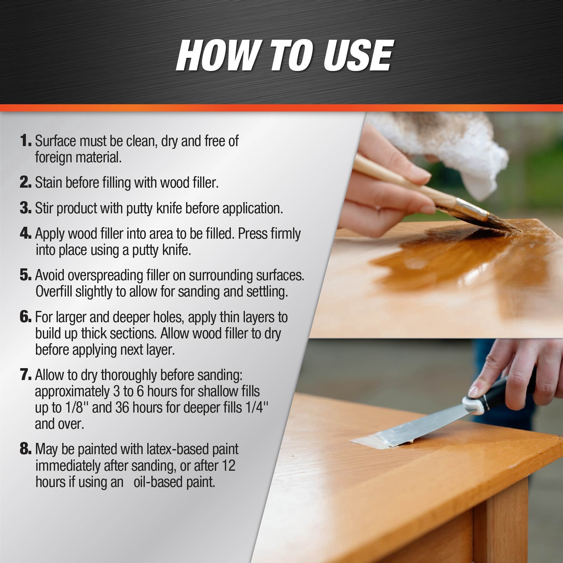 slide 5 of 6, DAP Plastic Wood 32-oz Natural Wood Filler, 32 oz