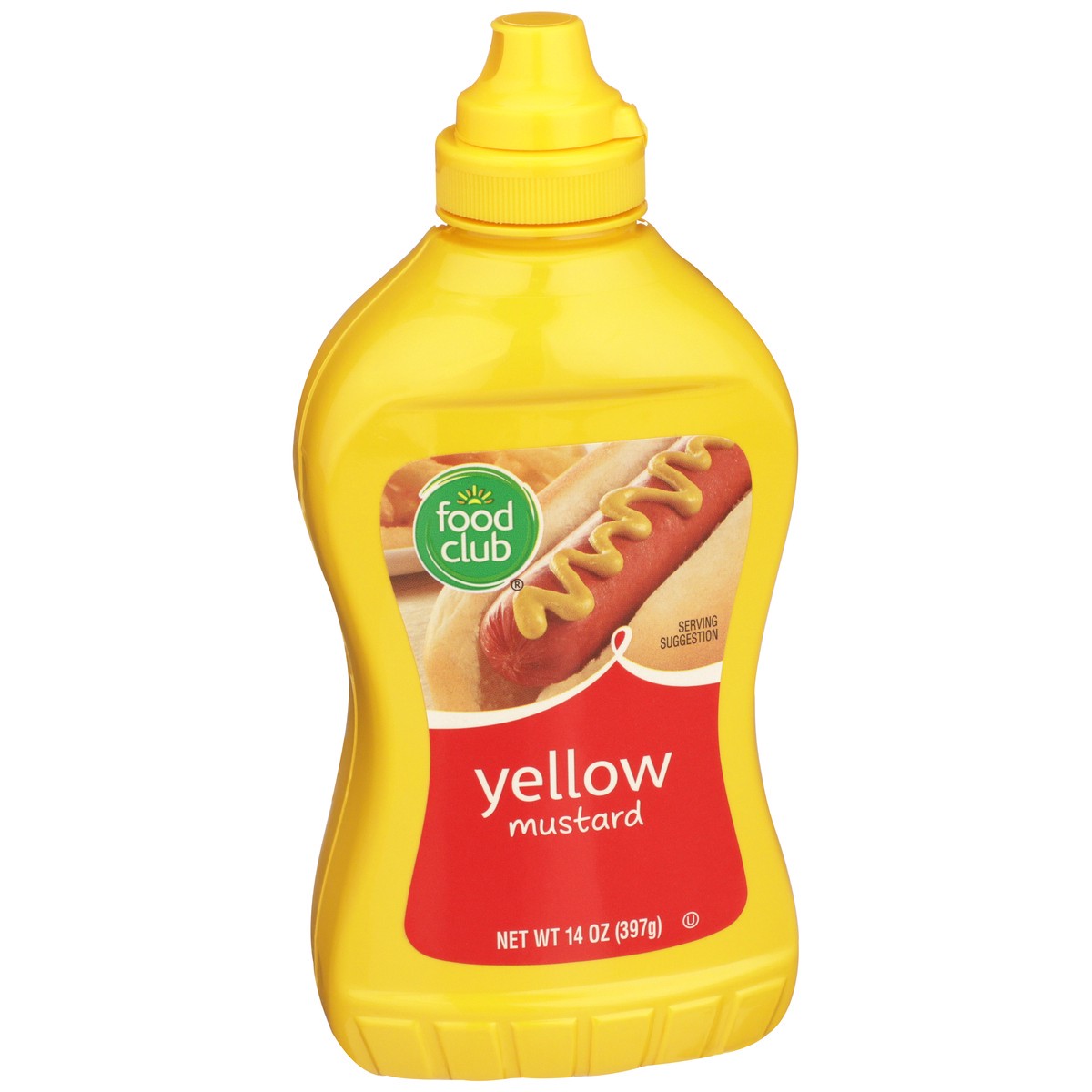 slide 5 of 9, Food Club Yellow Mustard, 14 oz