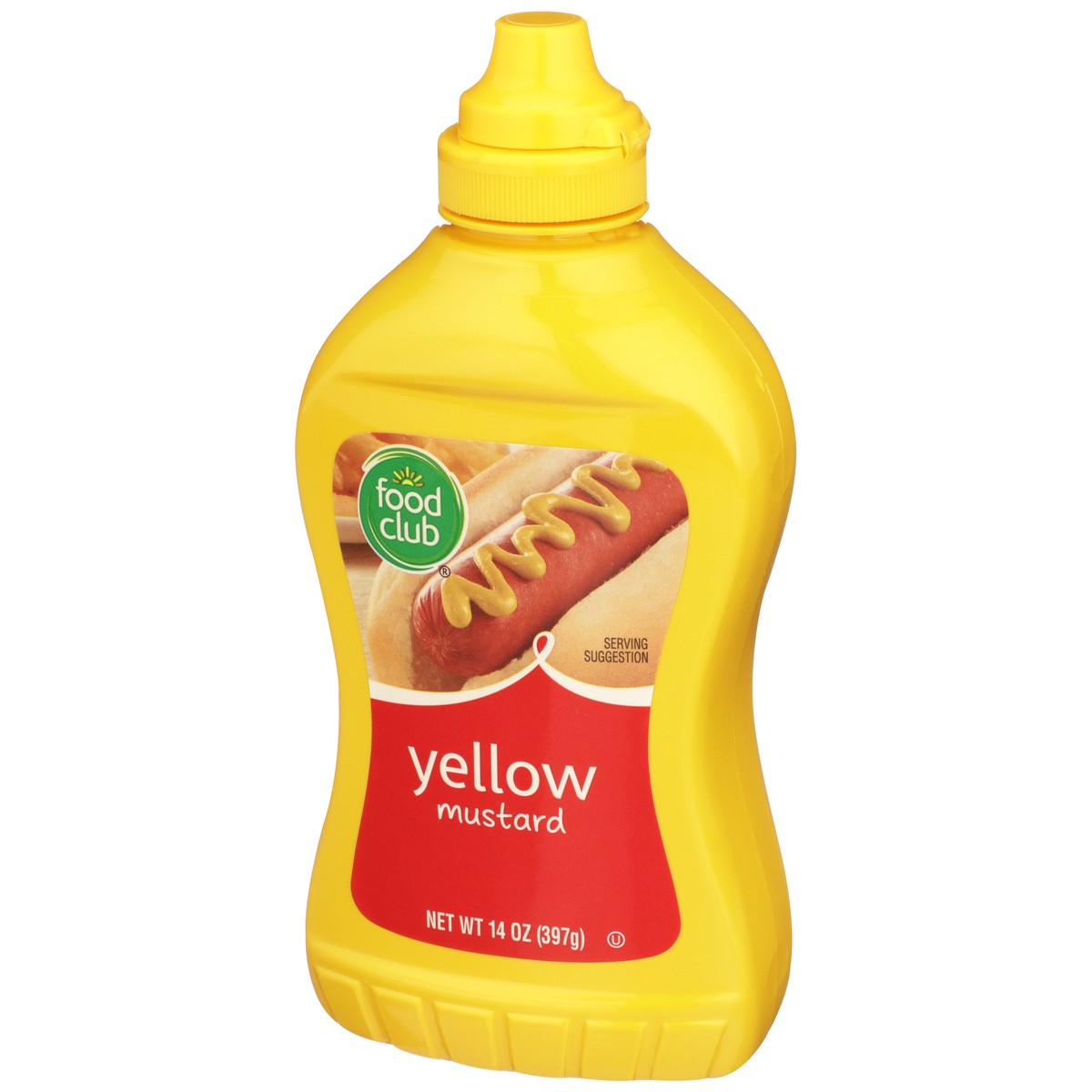 slide 6 of 9, Food Club Yellow Mustard, 14 oz