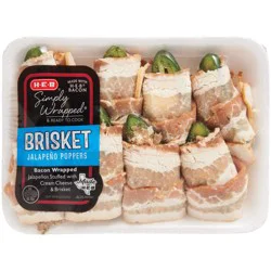 H-E-B Simply Wrapped Brisket Jalapeño Poppers