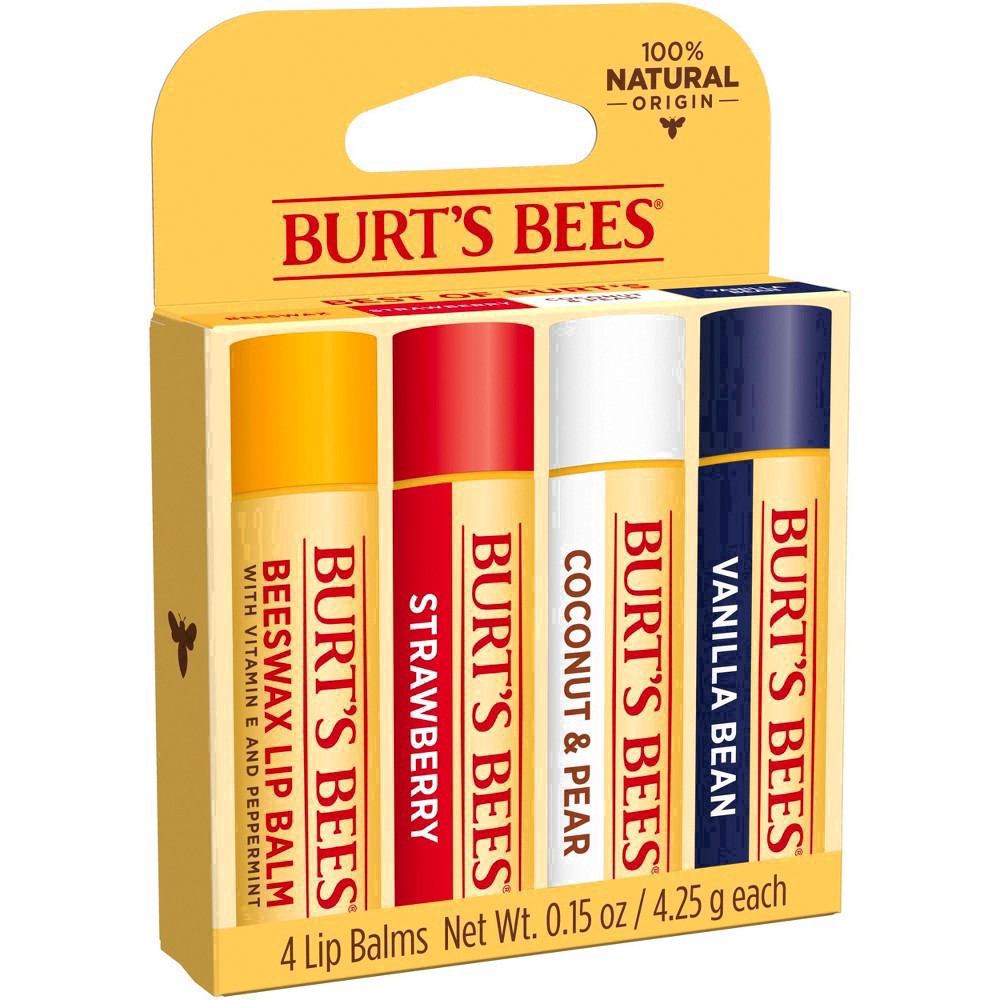 slide 134 of 150, Burt's Bees Natural Origin Moisturizing Multipack Lip Balm, 4 ct
