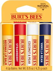 Burt's Bees Natural Origin Moisturizing Multipack Lip Balm
