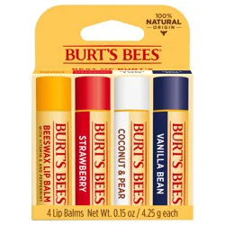 Burt's Bees Natural Origin Moisturizing Multipack Lip Balm