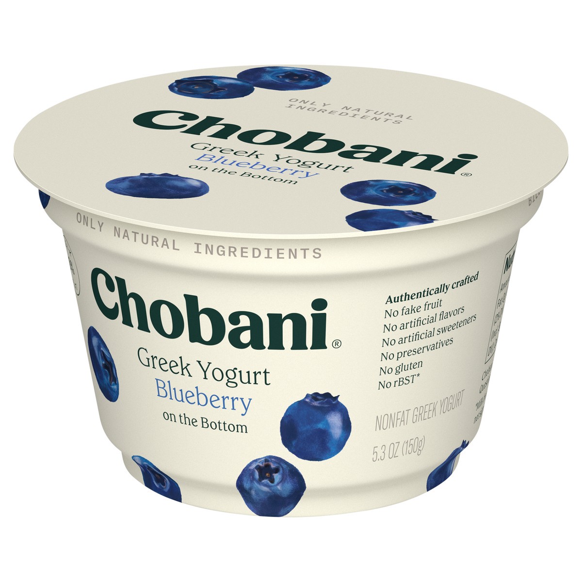 slide 3 of 9, Chobani® nonfat Greek yogurt, blueberry, 