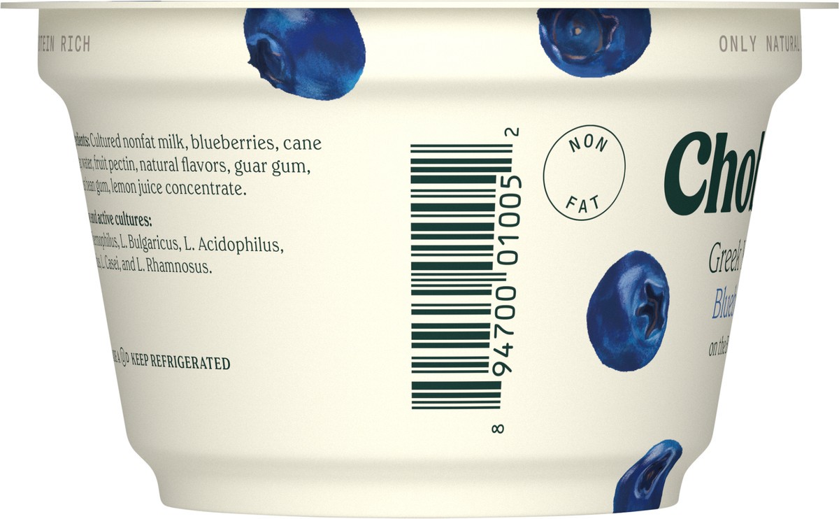 slide 7 of 9, Chobani® nonfat Greek yogurt, blueberry, 