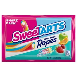 Sweetarts Twisted Rainbow Punch Ropes 3.5 Ounce Package