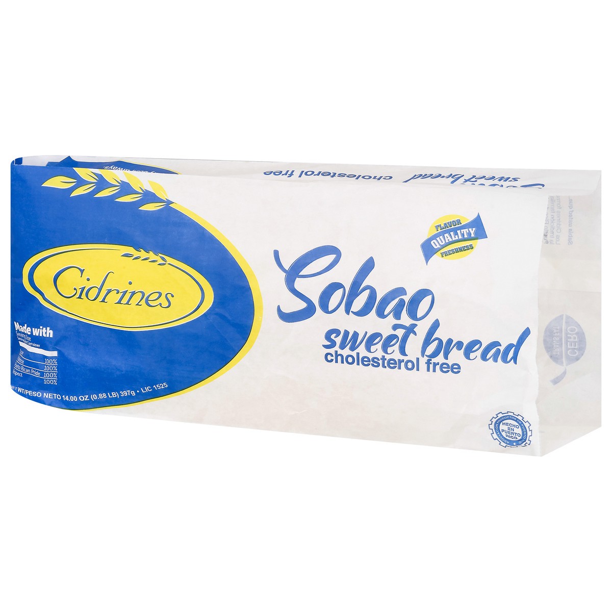 slide 9 of 9, Cidrines Sobao Cholesterol Free Sweet Bread 14.00 oz, 14 oz