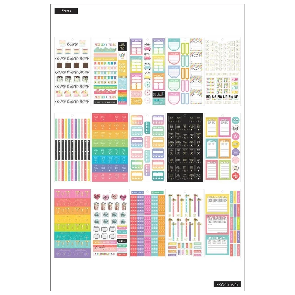 slide 3 of 3, Sticker Planner Essentials Value Pack - The Happy Planner, 1 ct