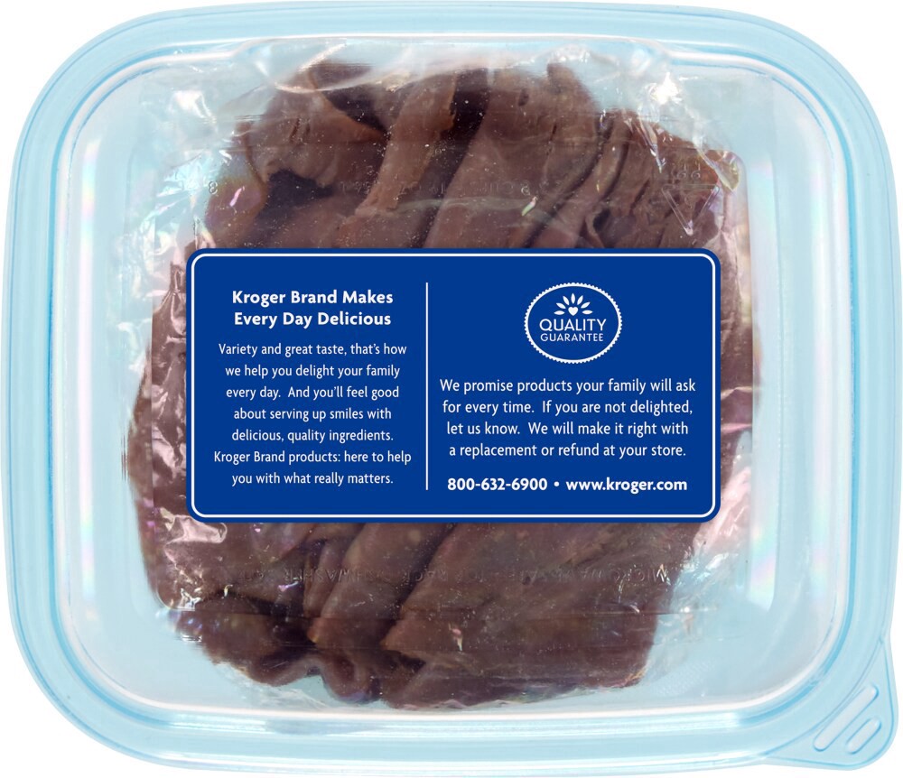 slide 3 of 3, Kroger Thin Sliced Fat Free Traditional Roast Beef, 7 oz
