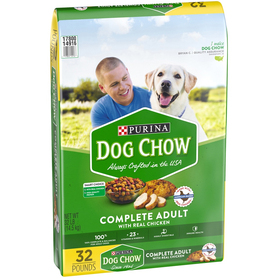 slide 2 of 9, Purina Dog Chow Dog Food Complete Adult Chicken, 32 lb