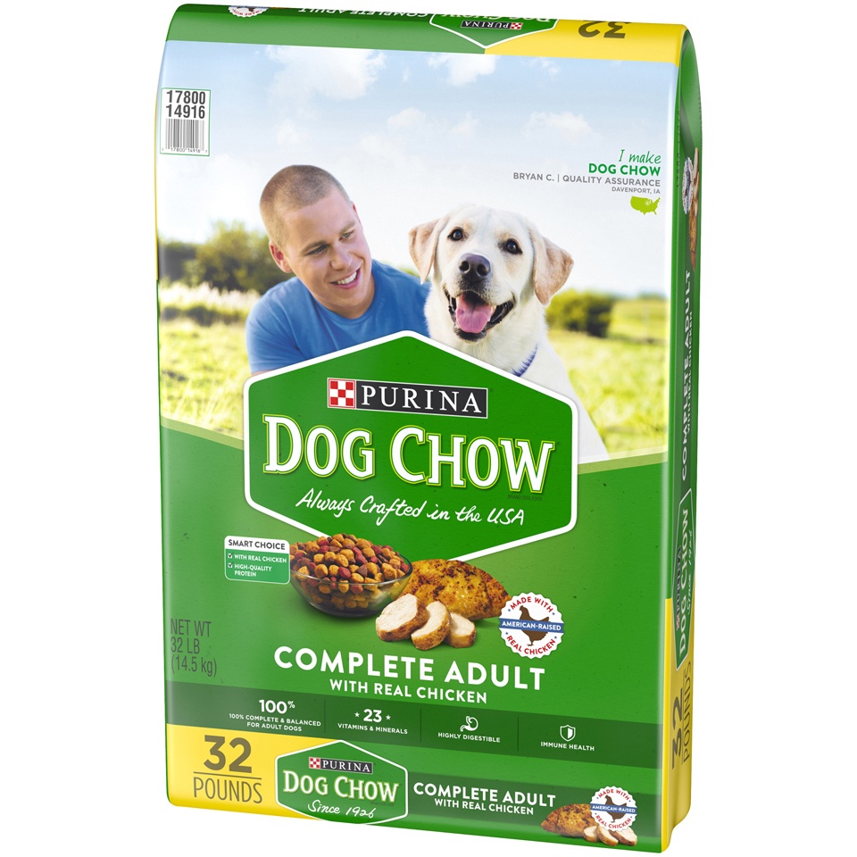 slide 3 of 9, Purina Dog Chow Dog Food Complete Adult Chicken, 32 lb
