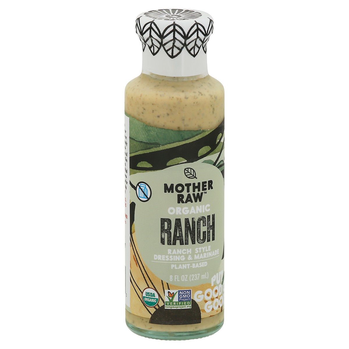 slide 9 of 12, Mother Raw Organic Ranch Style Dressing & Marinade 8 fl oz, 8 fl oz