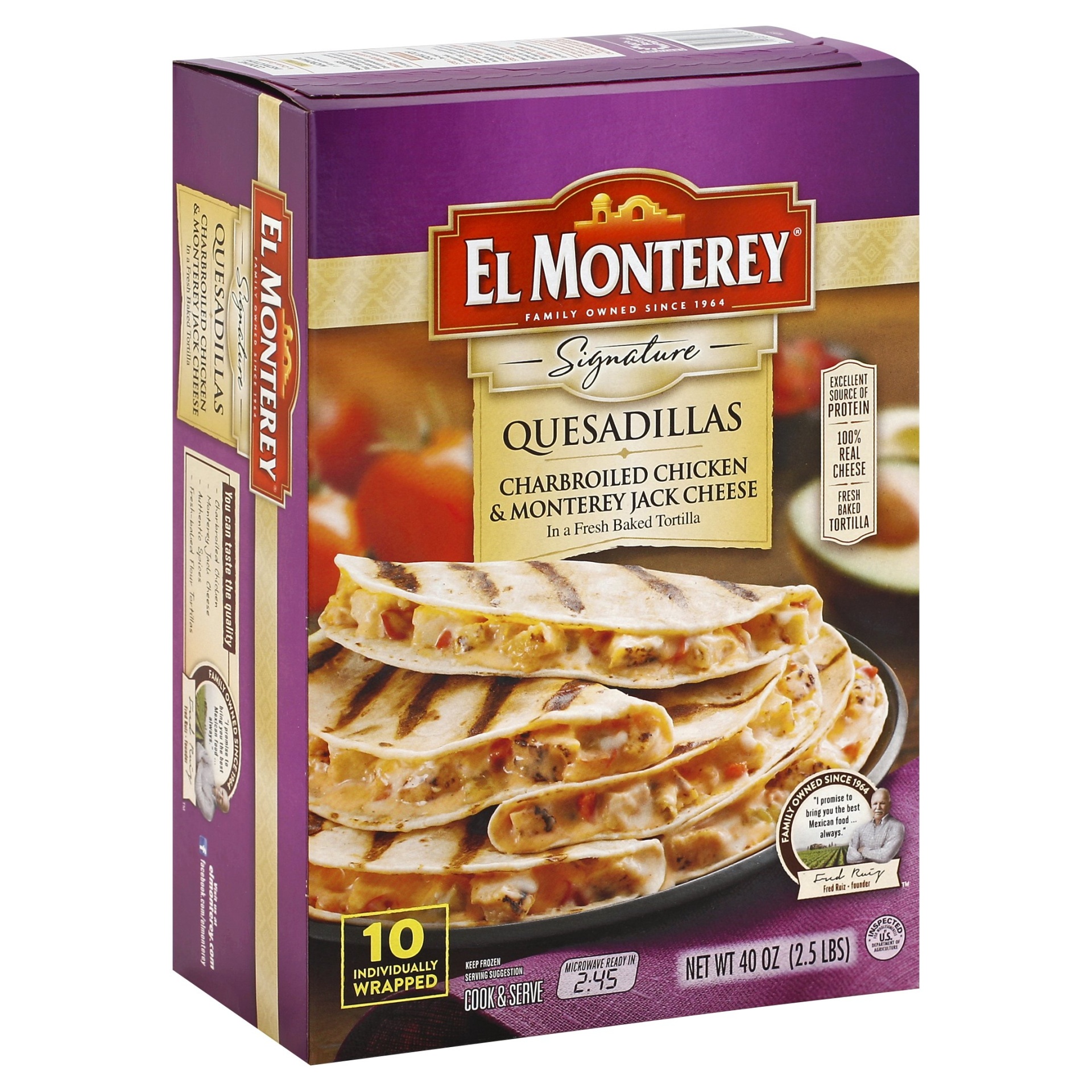 El Monterey Chicken & Monterey Jack Cheese Quesadilla 40 oz Shipt